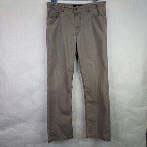 Brax Cooper Pants Jeans Men's 36x31 Brown Straight Leg Regular Stretch Chino